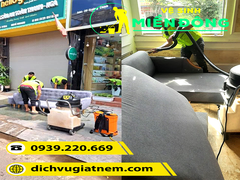 Dịch vụ giặt ghế sofa giá rẻ tại Vệ sinh Miền Đông