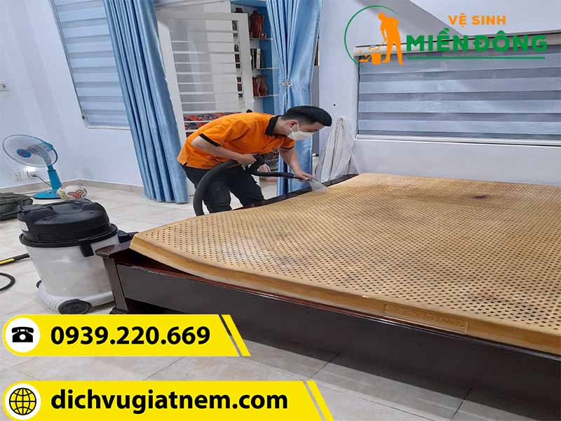 Quy trình làm việc của dịch vụ giặt nệm tại Bình Chánh
