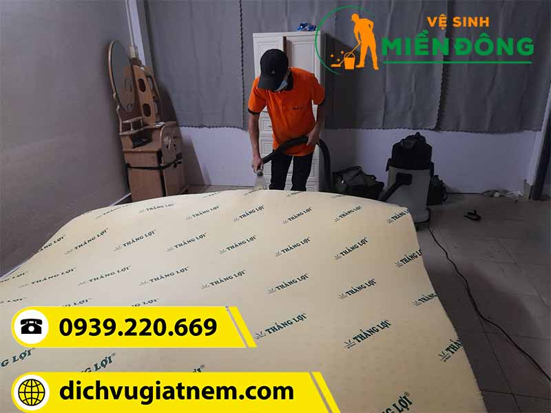 Quy trình giặt nệm tại Vệ sinh miền Đông