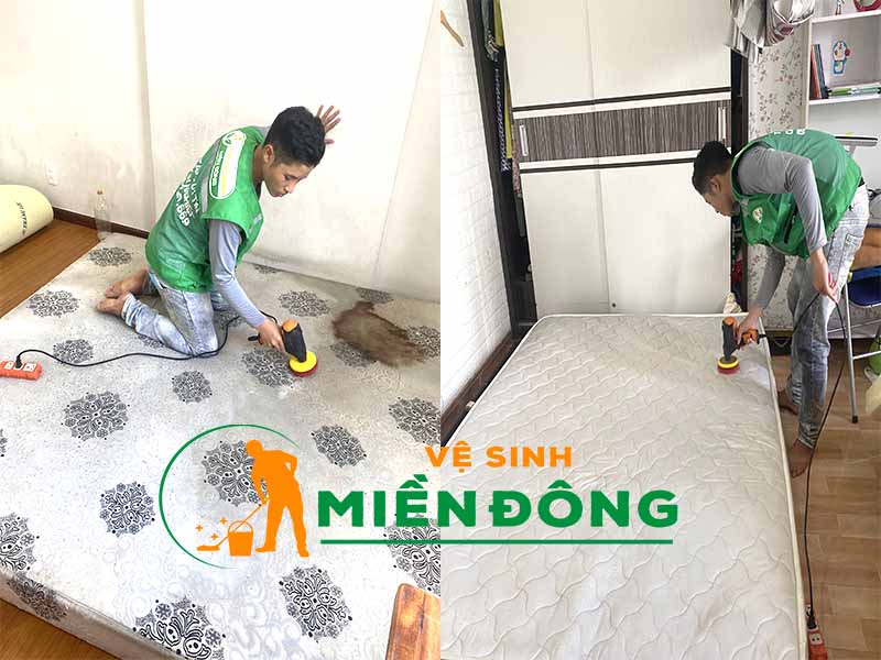 Quy trình giặt nệm chi tiết