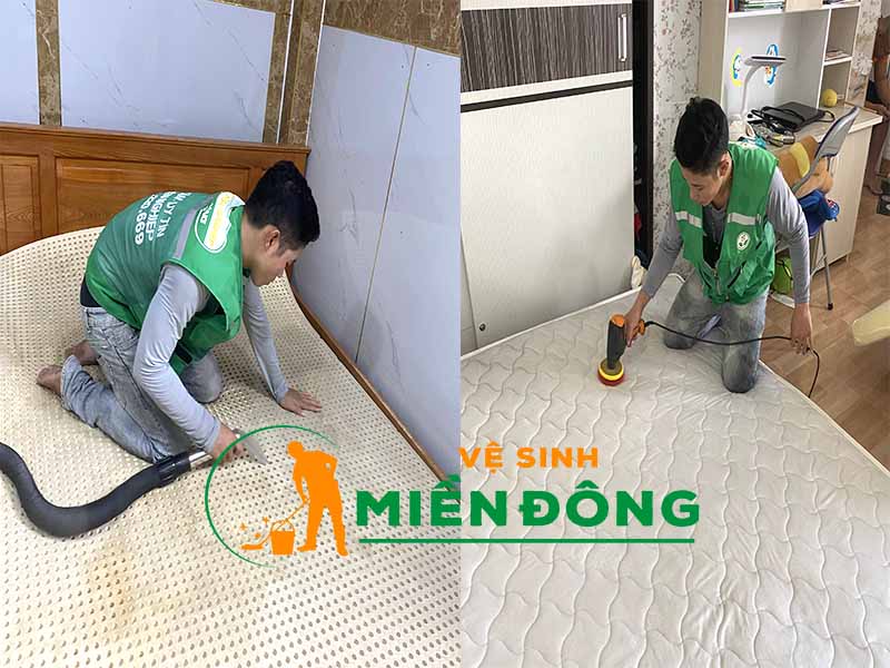 Dịch vụ giặt nệm tại Long Khánh làm sạch như thế nào?