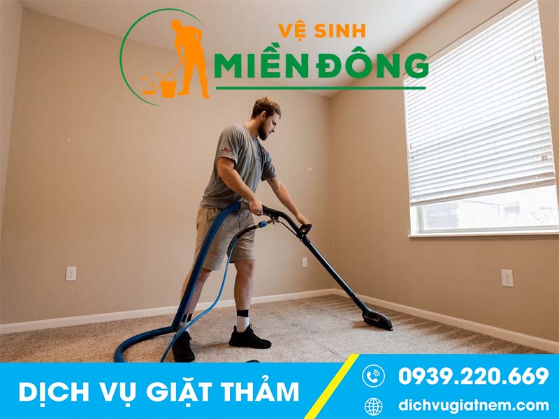 Quy trình giặt thảm tại Vệ sinh miền Đông