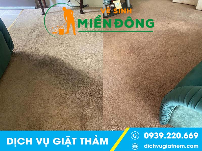 Quy trình giặt thảm của dịch vụ giặt thảm tại quận 5