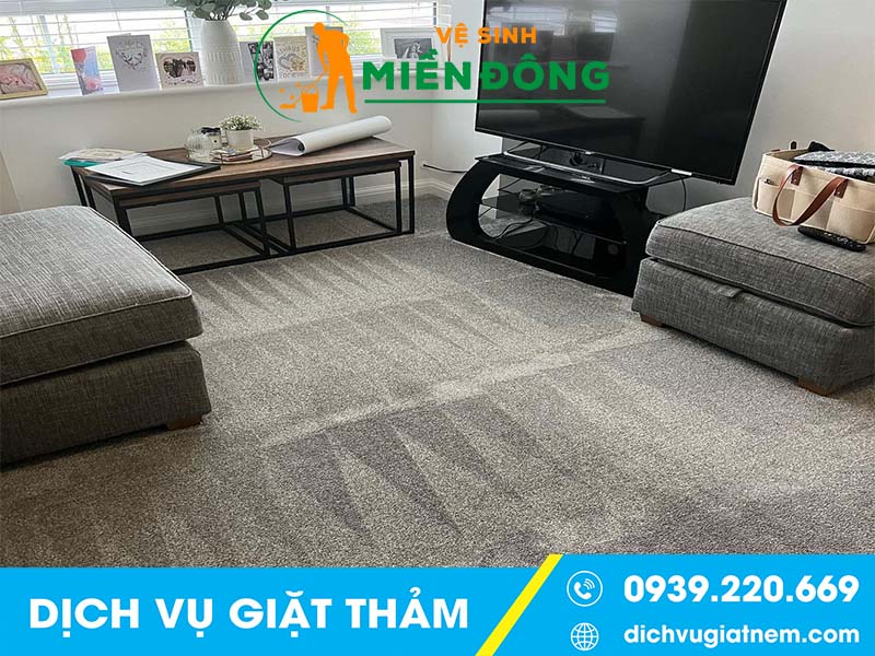 Quy trình giặt thảm tại quận 11