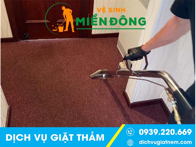 Quy trình giặt thảm tại Bình Dương của Vệ sinh Miền Đông