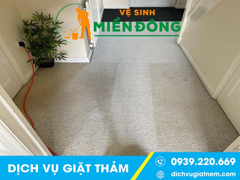 Quy trình giặt thảm của Vệ sinh Miền Đông