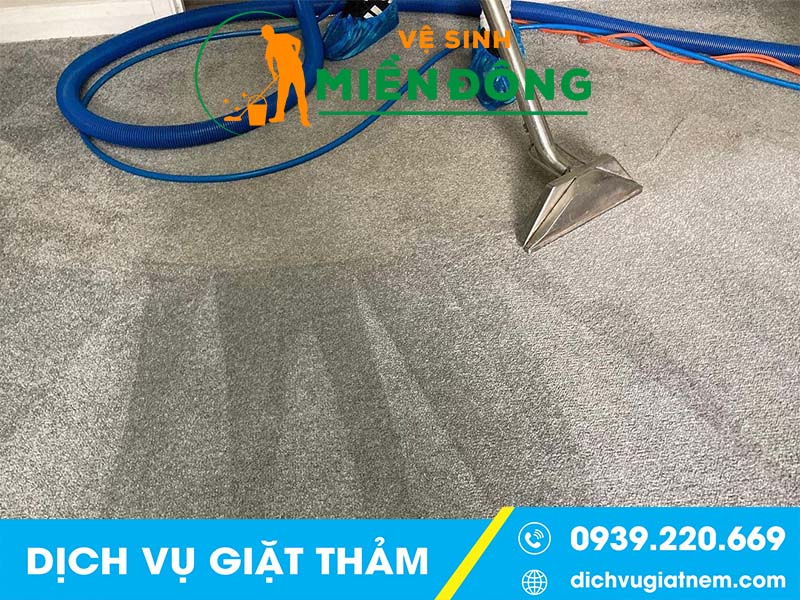 Vệ sinh tổng quát khu vực giặt thảm