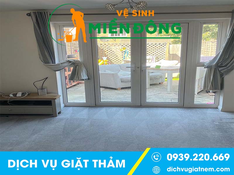 Quy trình dịch vụ giặt thảm tại Long Thành