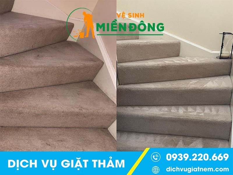 Quy trình giặt thảm tại quận 8