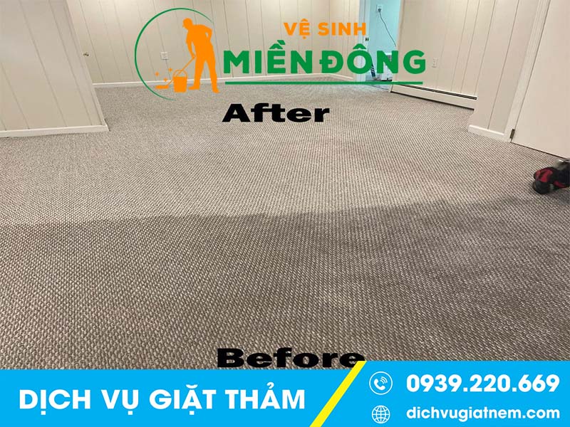 Quy trình giặt thảm tại Bình Chánh