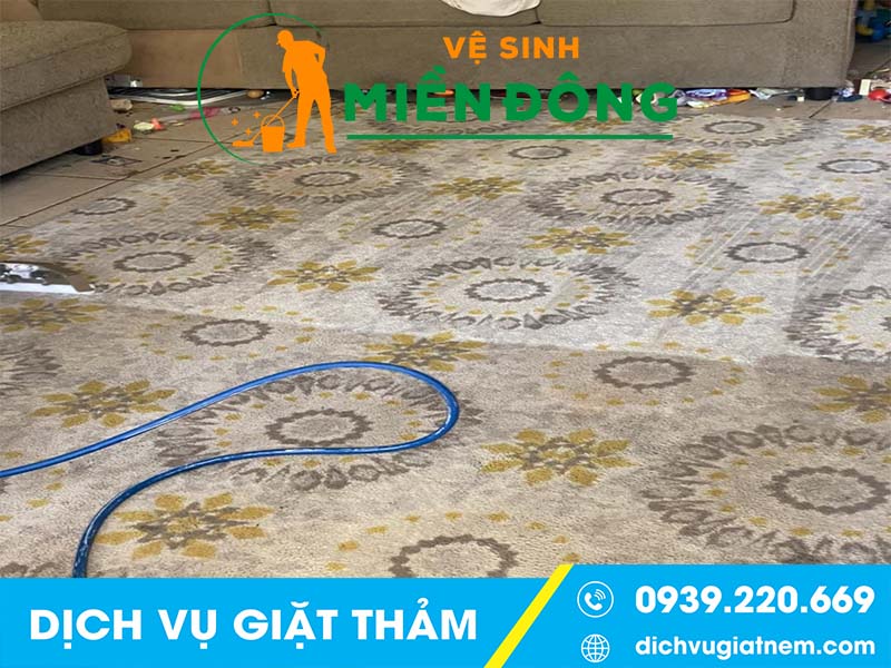 Hạn chế của việc tự giặt thảm tại nhà