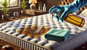 Cách tẩy mùi vết nôn trên nệm