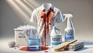 Cách tẩy vết máu trên quần áo
